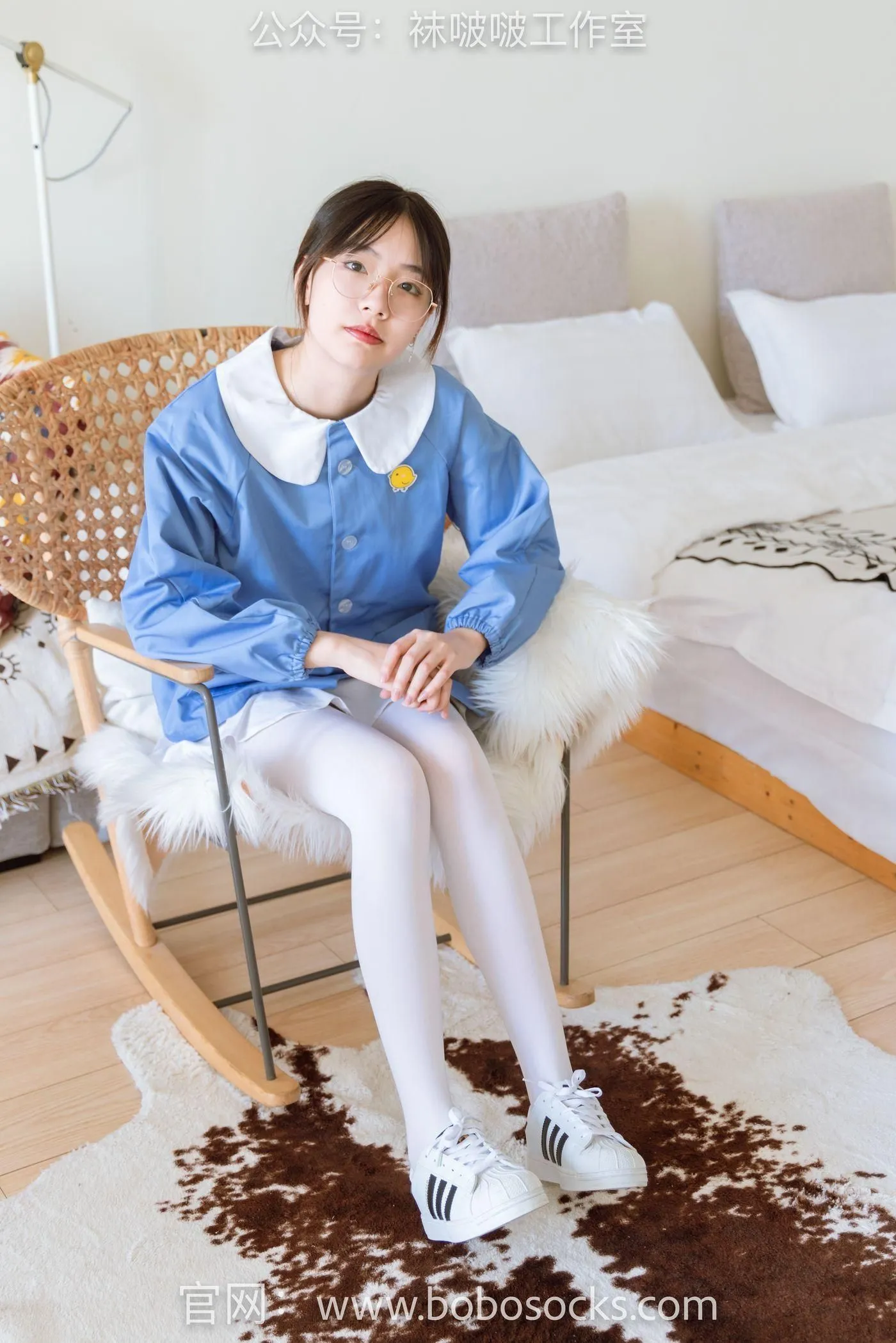 [BoBoSocks袜啵啵]NO.093 小甜豆-贝壳头、厚白丝 [132P]插图